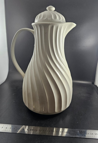 Caraffa termica vintage bianco - caraffa,