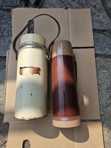 Set thermos vintage beige - thermos,